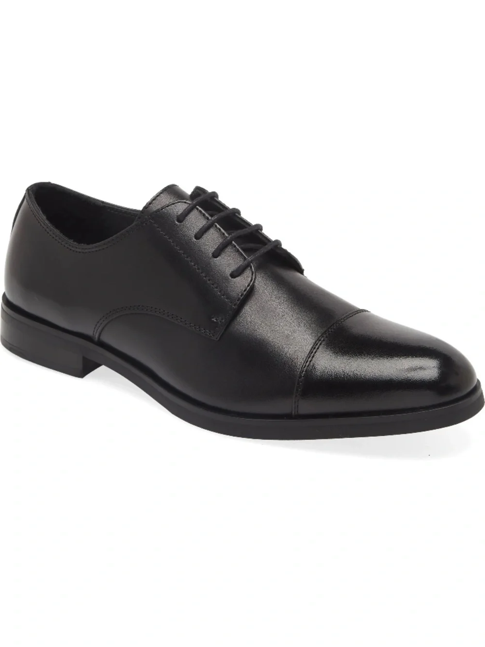 Nordstrom Men's Shop Elliott Cap Toe Derby. Black. Size 10.